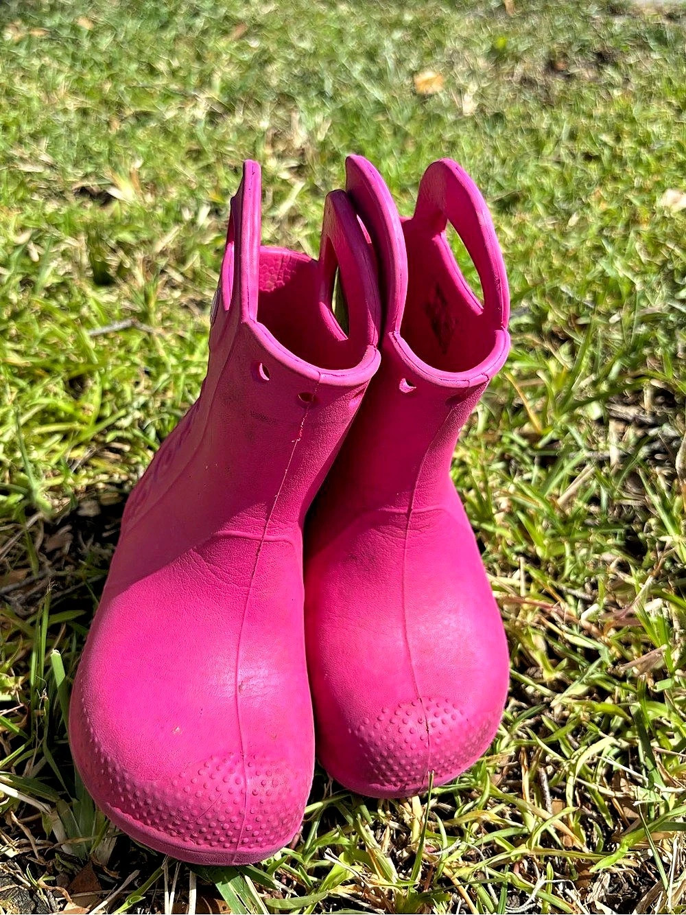 Crocs Kids' Handle It Rain Boot Pink Size 7